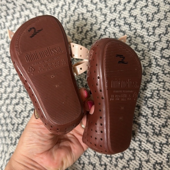 Mini Melissa Furadinha XI Mary Jane Flat Toddler 5 - Picture 5 of 5